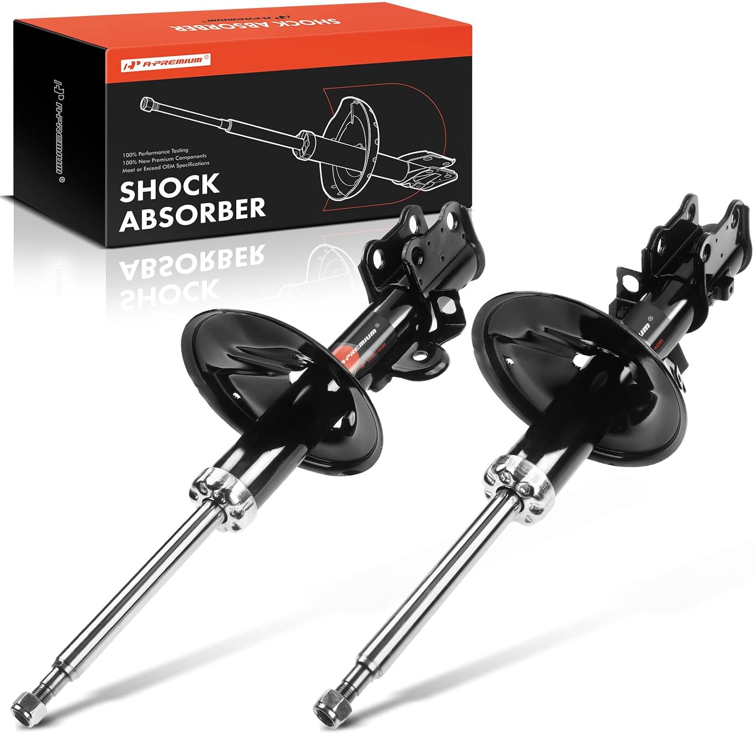 A-Premium Front Pair (2) Shock Absorber Strut Assembly Compatible with Toyota Previa 1991-1997, Driver and Passenger Side