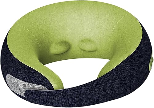 Almohada de masaje para el cuello, masaje cervical con calefacción, regalo recargable, portátil, almohada de espuma viscoelástica, almohada de