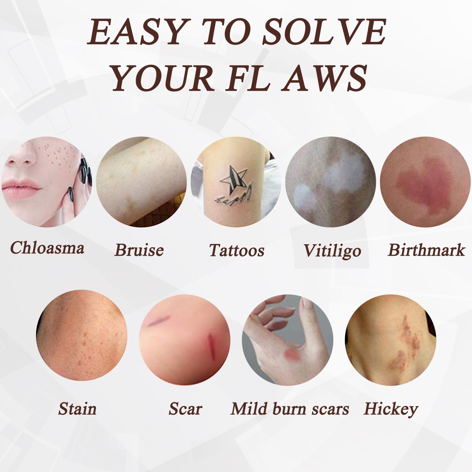 Tattoo Cover up Makeup,Two Color Tattoo Cover,Natural Scar Concealer,Tattoo Cover up Makeup Waterproof to Cover Tattoo,Scar,Birthmarks,Vitiligo,for Men & Women, All Skin Types - Image 3