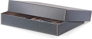 Gaylord Archival Blue/Grey Newspaper Preservation Box - 15W x 22L x 2" H