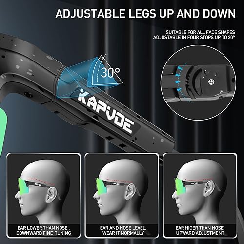 Miniatura 4 de KAPVOE Gafas de sol polarizadas de ciclismo con protección UV400 para hombres y mujeres, gafas deportivas para jóvenes, béisbol, softbol