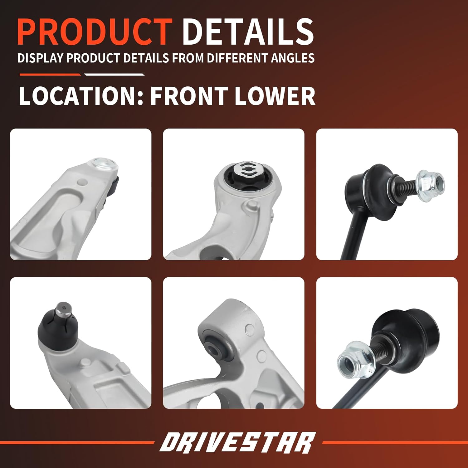 4 PCS Front End Control Arms Kit, Compatible with 2015-2017 Chrysler 200, Replace for K622891*1, K622892*1, K750747*2