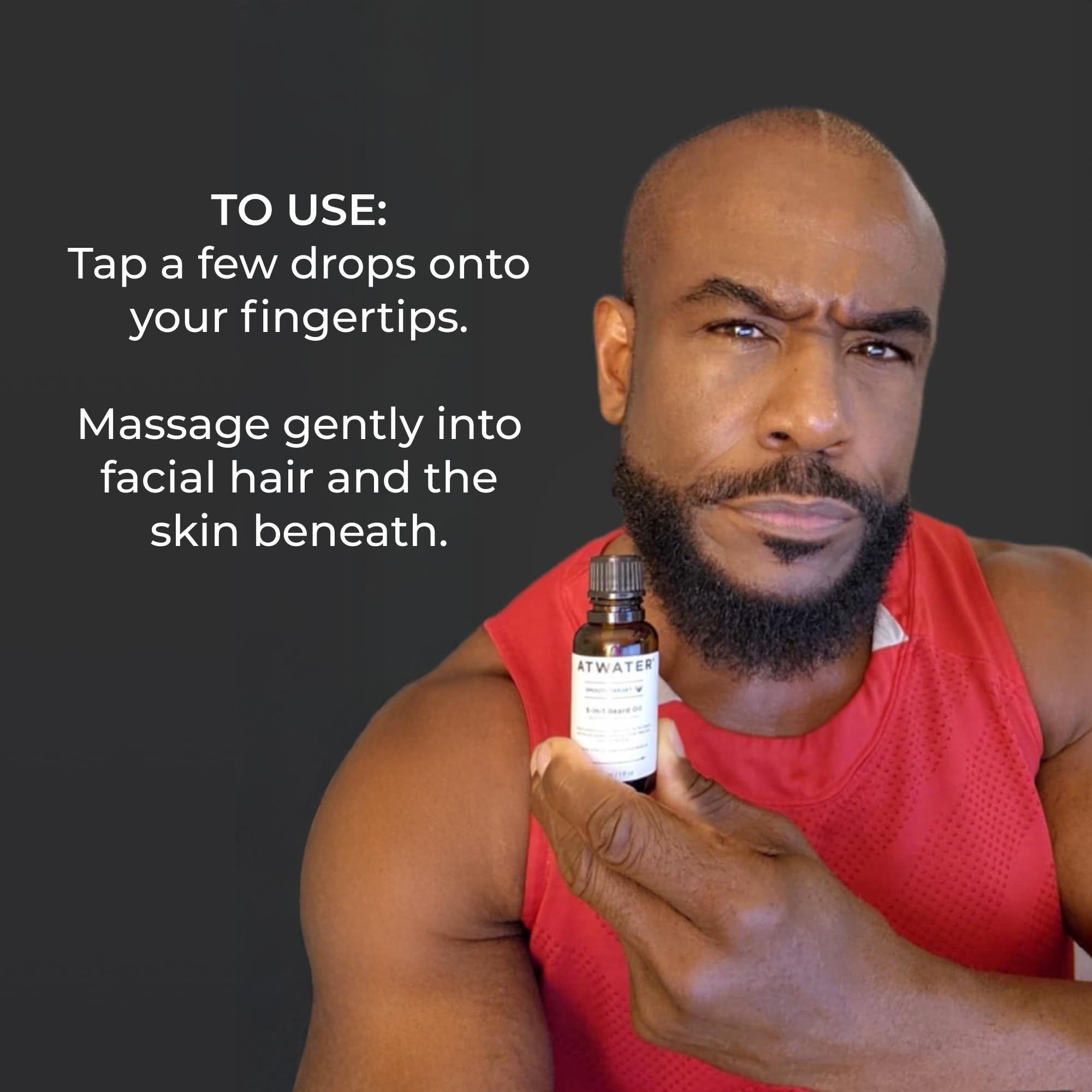 ATWATER Men's 5-in-1 Beard Oil for a Soothened & Softened feel, 1 oz