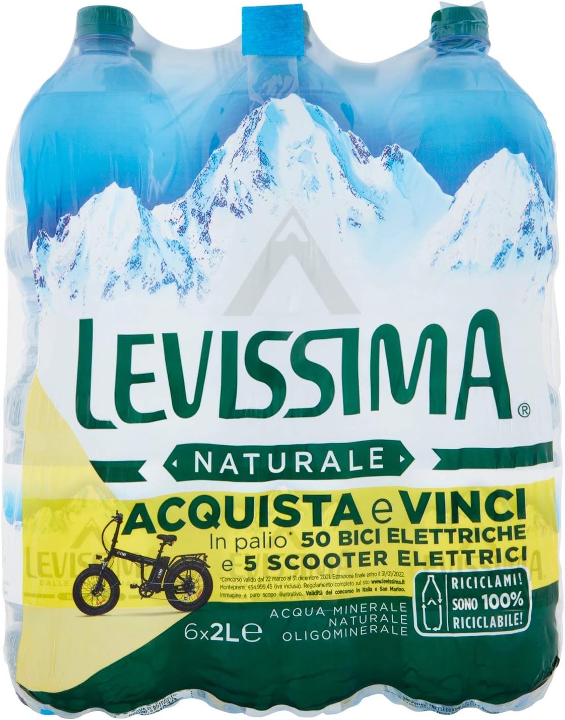 Levissima Acqua Minerale Naturale 2L (Confezione da 6)