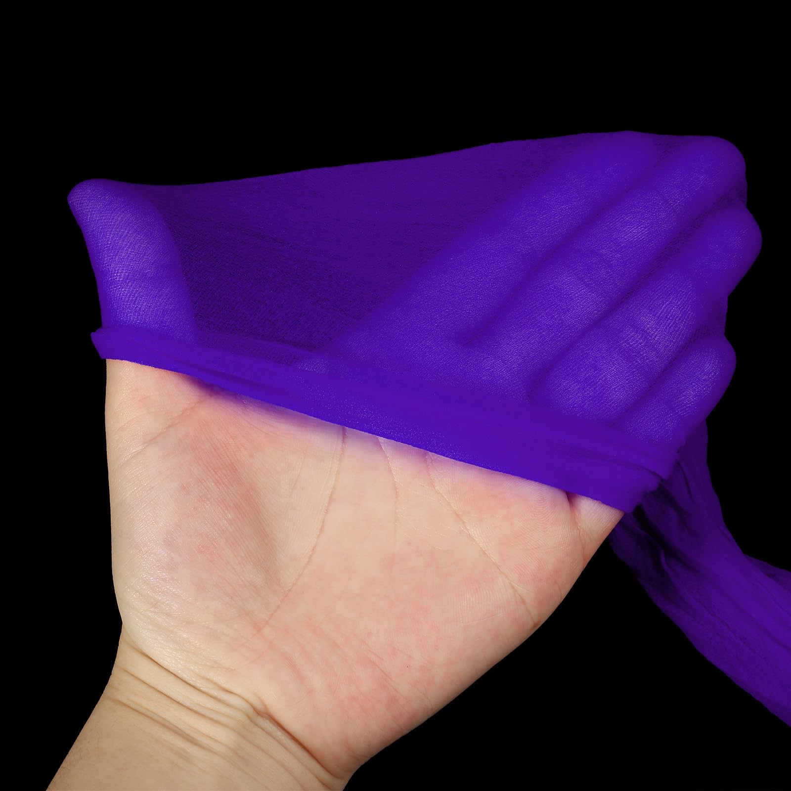 Sourcing Map Tessuto In Nylon Per Fiori Fai Da Te - 25 Pezzi 65 Cm, Rete Di Seta Per Creazioni Floreali, Decorazioni Matrimoniali (Viola, Rosa, Rosso) - 4