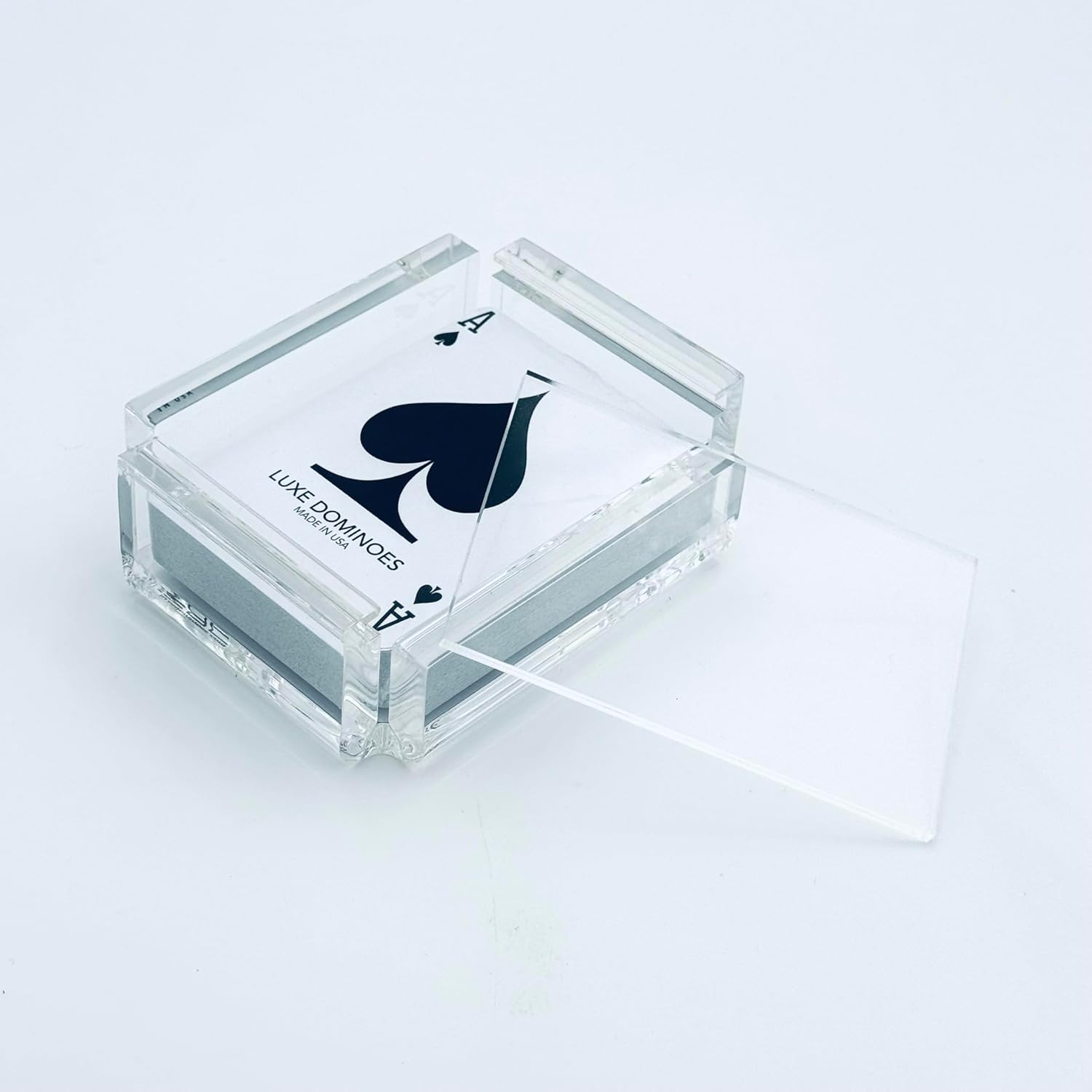 Acrylic Playing Card Deck Set, Handmade Design, Multiple Colors (Clear)