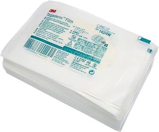 3M Health Care 1624W Tegaderm Film Dressing, Frame Style, 2.75" Length x 2.375" Width, Transparent (Pack of 100)