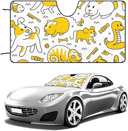 Amazon カーサンシェード 萌え かわいい ペット柄 犬 猫 車用サンシェード サンシェード 軽 普通車 車保護 車フロントガラス用 遮光 断熱 より良い日除け Uvカット 紫外線カット コンパクト収納 ワンタッチ吸盤付き 日焼け防止 シワ難い 折りたたみ式 取り付け簡単 汎用 Amazon カーサンシェード 萌え かわいい ペット柄 犬 猫 車用サンシェード サンシェード 軽 普通車 車保護 車フロントガラス用 遮光 断熱 より良い日除け Uvカット 紫外線カット コンパクト収納 ワンタッチ吸盤付き 日焼け防止 シワ難い 折りたたみ式 取り付け簡単 汎用