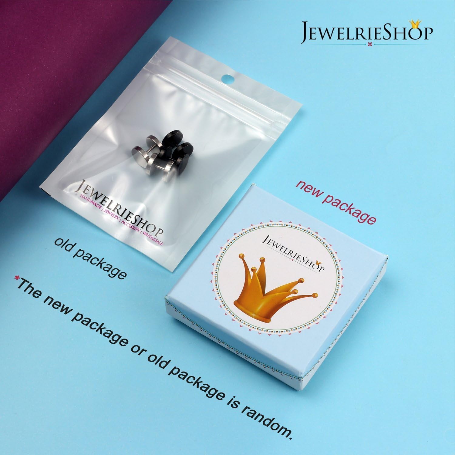 JewelrieShop Black Faux Gauges Plugs Earrings for Men Stainless Steel Dot Disc Studs Circle Flat Back Cheater Tunnel Dumbbell Earrings Women(18 Gauges,2 Pairs,3-14mm,Black and Silver) - Image 7