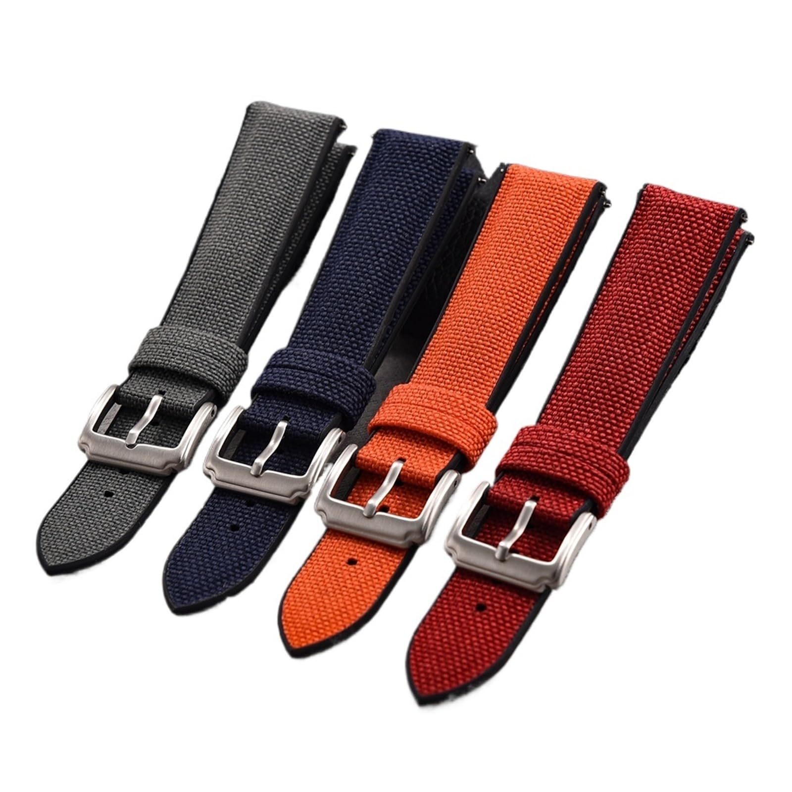 HuanJ Uhrenarmbänder Aus Segeltuch Und Gummi Mit Schnellverschluss, Wasserdicht, 18 Mm, 19 Mm, 20 Mm, 21 Mm, 22 Mm, Canvas-Nylon-Armband