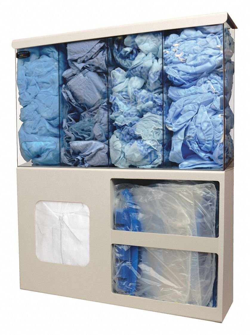 Bowman Mfg Co Protection System, Number of Compartments 7, Beige/Clear ABS Plastic and PETG Plastic - 1 Each