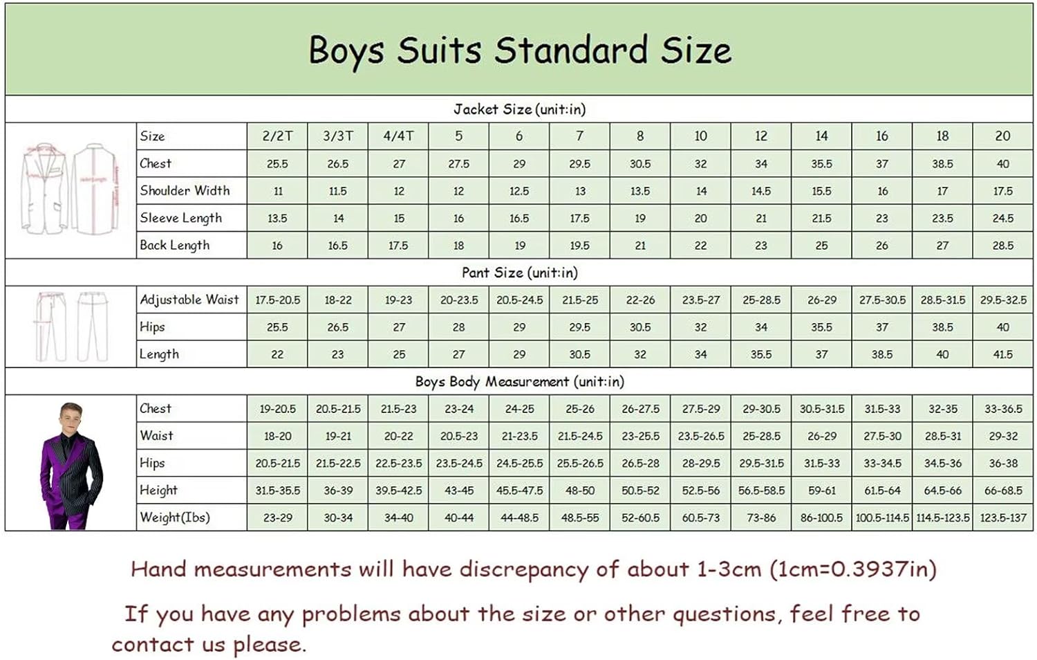 Boys Suit 2 Pieces Black Striped Color Block Kids Tuxedo Casual Double Breasted Blazer Pants for Wedding