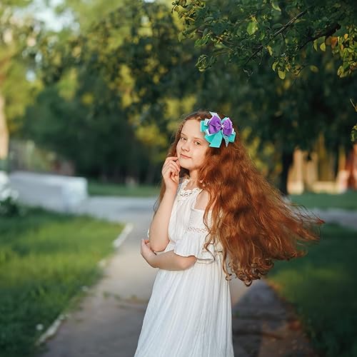 Miniatura 5 de Clip de lazo de sirena para niñas y mujeres, 6 pulgadas, accesorios de disfraz de princesa grande, accesorios de Halloween, Navidad, fiesta de