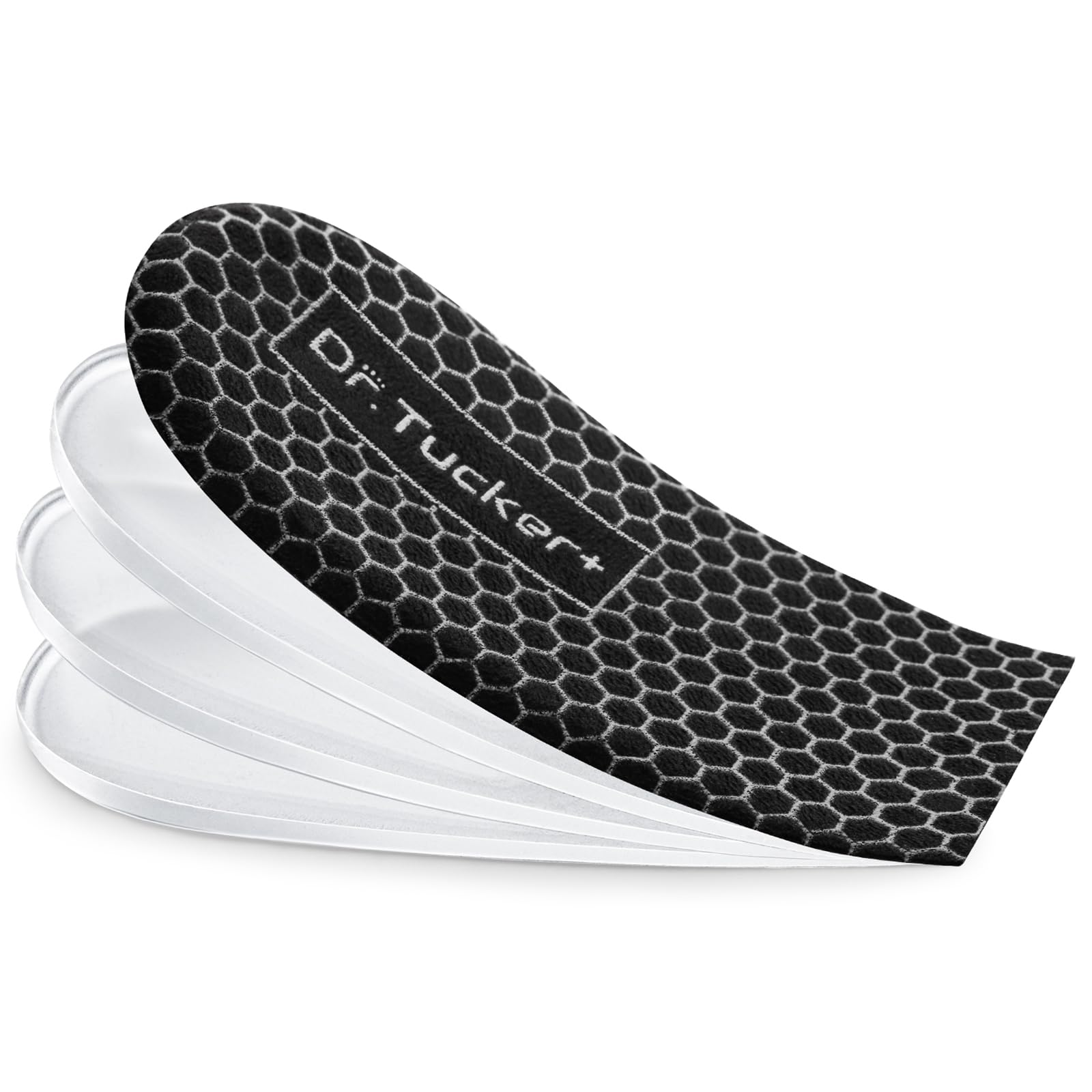 Heel Lifts for Uneven Legs, 4 Layers Adjustable Orthopedic Shoe Lifts, Leg Length Discrepancy, 1/8" 1/4" 3/8" 1/2" (Pack of 1, Size Large)