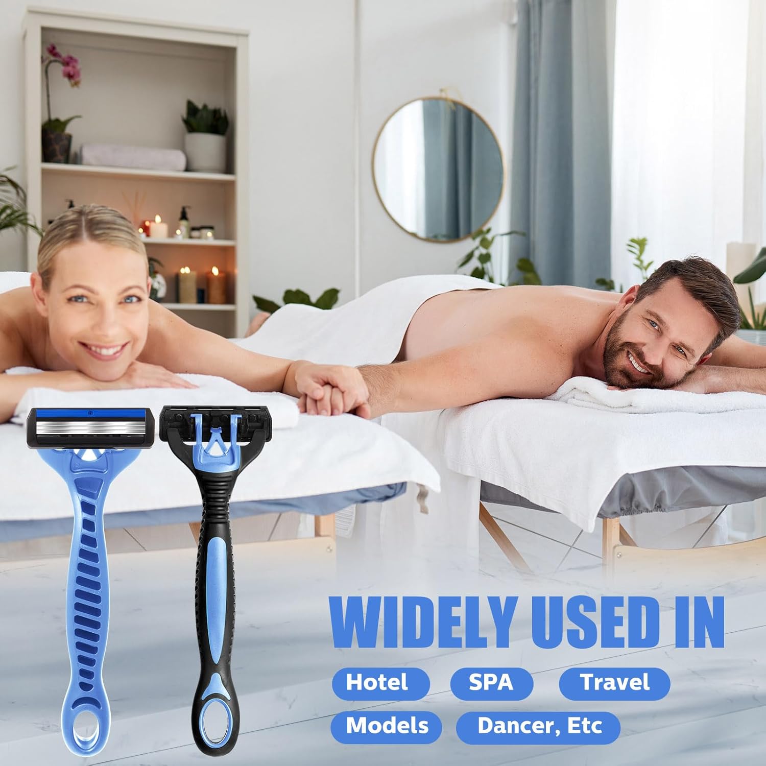 36 Pcs Men's Disposable Razors Bulk 3 Blade Disposable Head Razor for Sensitive Skin for a Smooth, Comfortable Shave