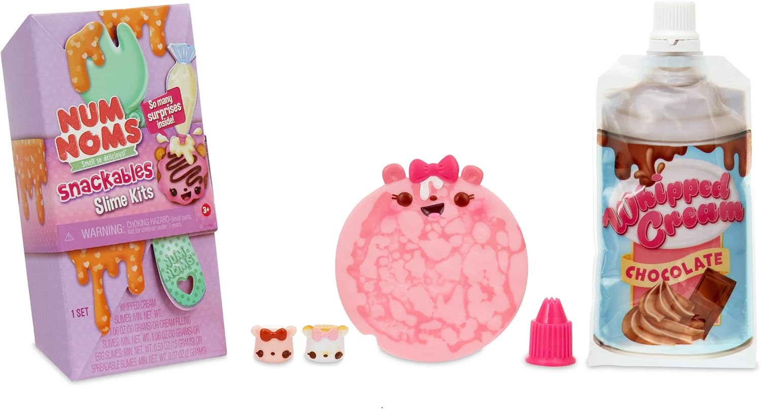 Num Noms Snackables Slime Kits with Fun-Themed to-Go Snack Wave 2, Multicolor