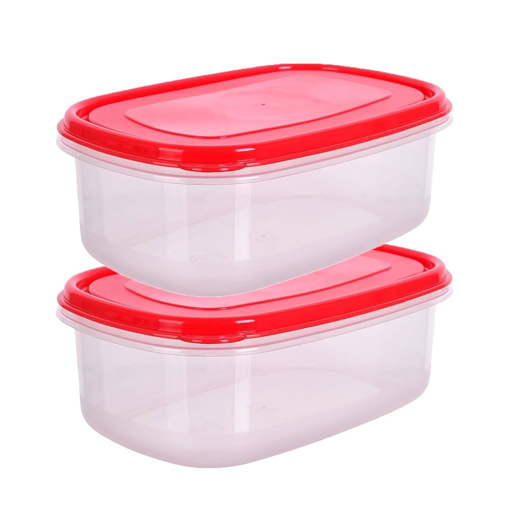 Homeshopa Plastic Food Storage Containers, Pack Of 50 Rectangular
