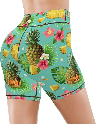pineapple yoga shorts
