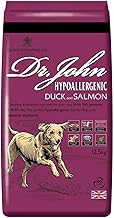 Dr John Hypoallergenic Duck & Salmon 12.5Kg - Dr. John Hypoallergenic Duck and salmon recipe is a hypoallergenic recipe made without added wheat and any form of chicken (including chicken fat)