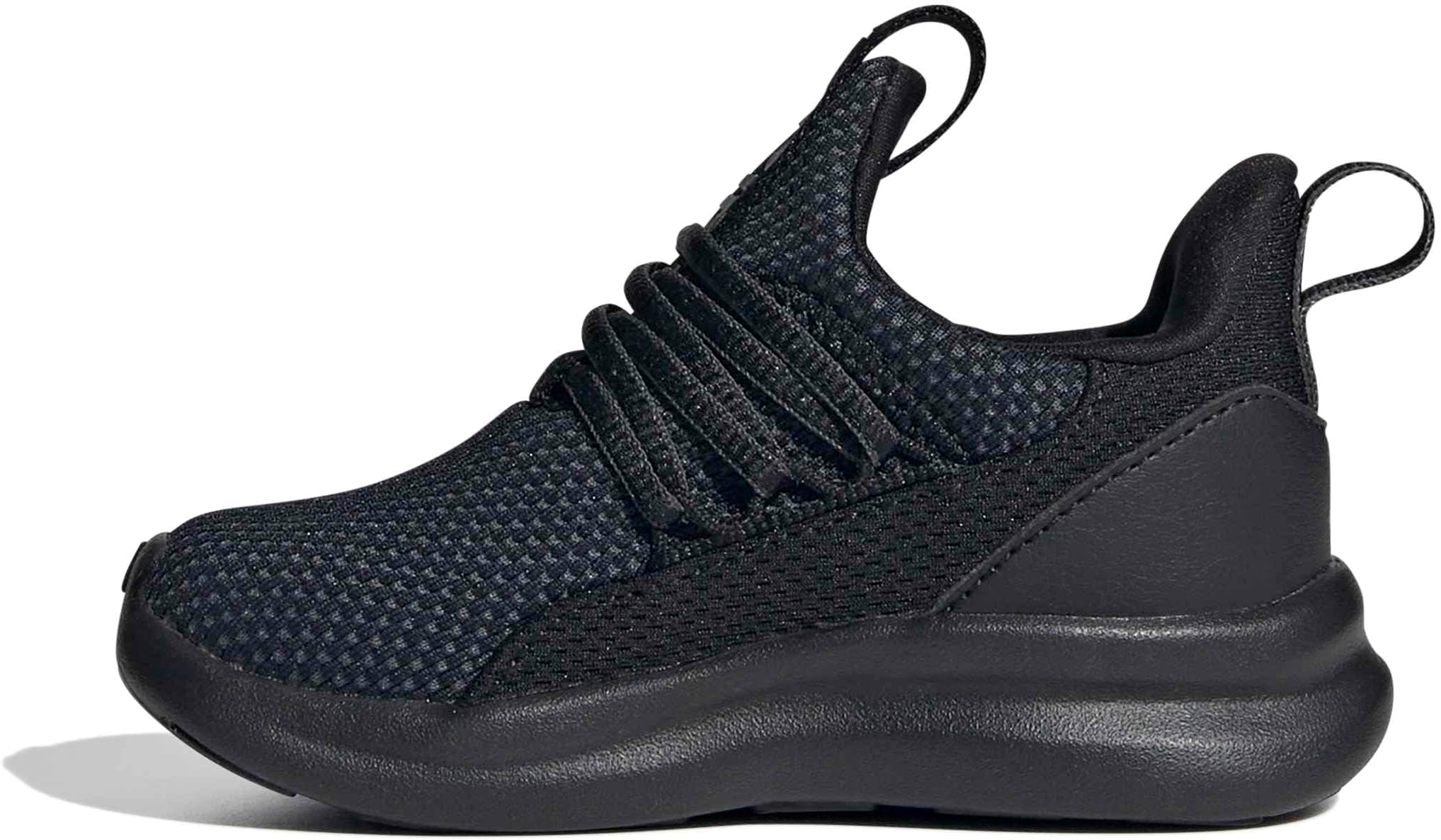 Kids Girls Lite Racer Adapt 7.0 Lace Up Sneakers Shoes Casual - Black