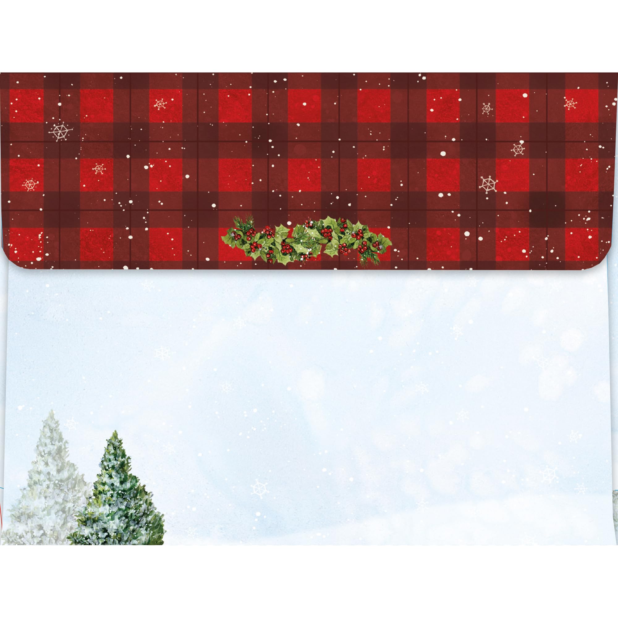Lang Weihnachtskarten mit Welpen und Geschenken, sortiert, in Box (1008126)
