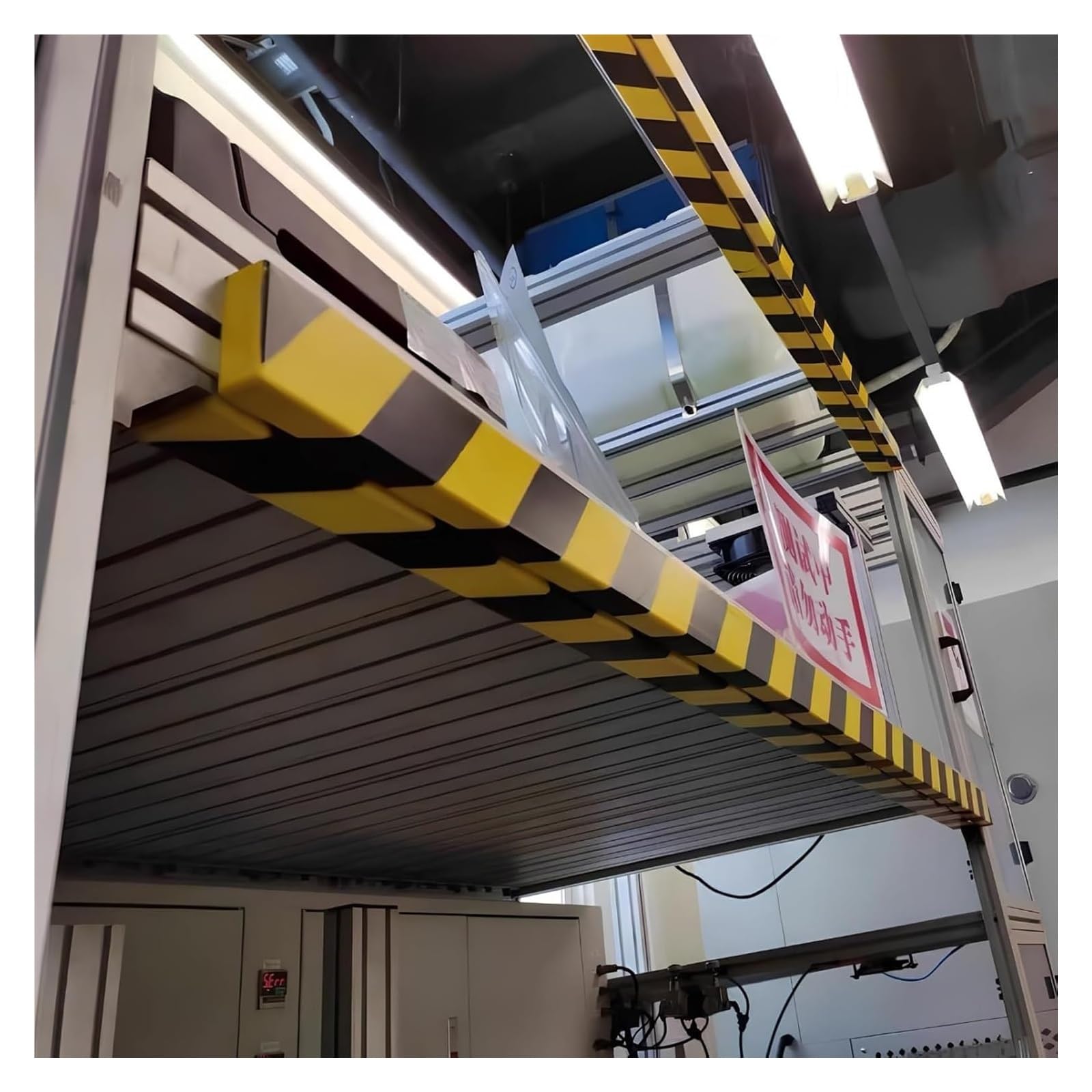 Protector de Bordes de Espuma de Alta Visibilidad de 39" - Parachoques de Seguridad de Esquina Autoadhesivo con Rayas Amarillas y Negras for Uso Industrial y Comercial(100x7.5x2cm,10PCS)
