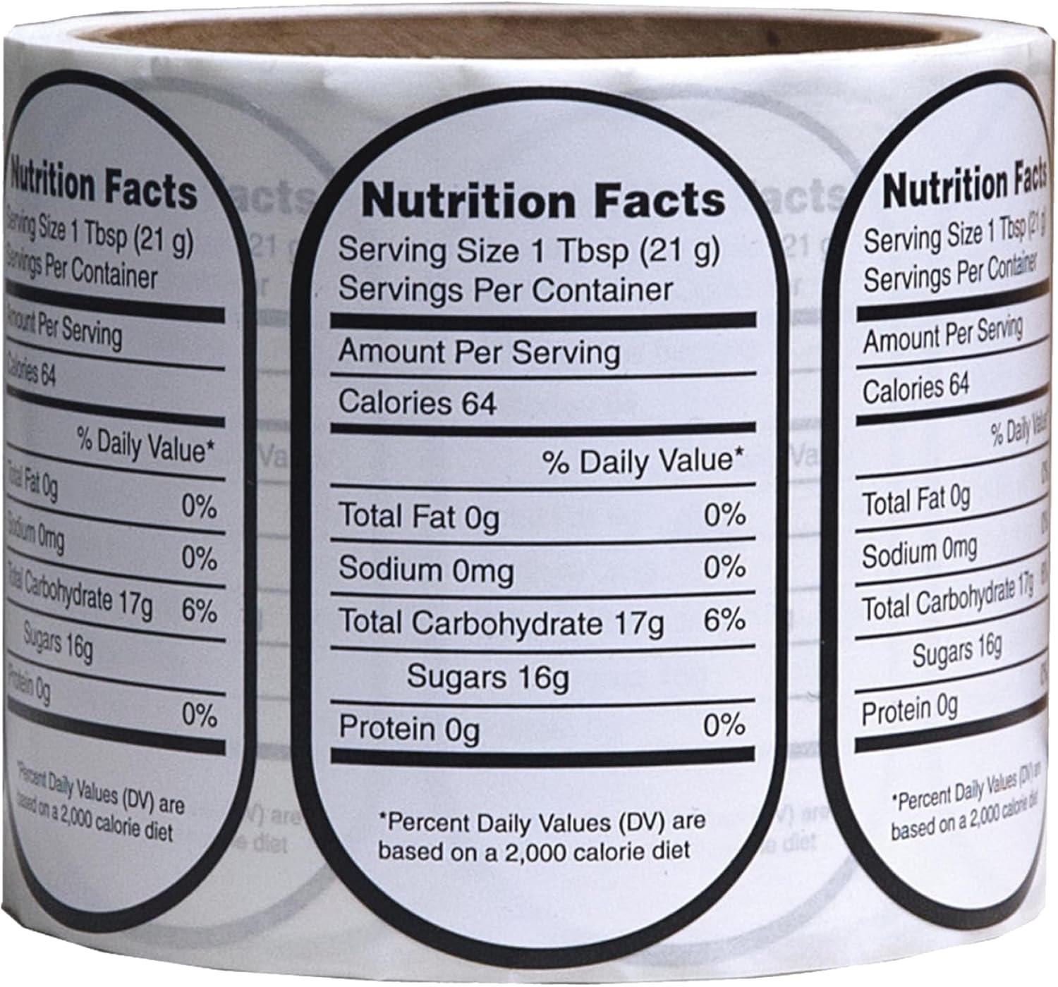 Mann Lake Nutrition Honey Labels, Self-Adhesive, Easy-to-Apply, Boost Honey Sales, Multi-Surface Applicable, Roll of 250, Small (1 5/8" x 1 15/16")