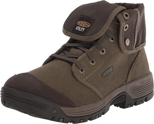 KEEN Utility Botas de trabajo de lona Roswell de media altura para hombre