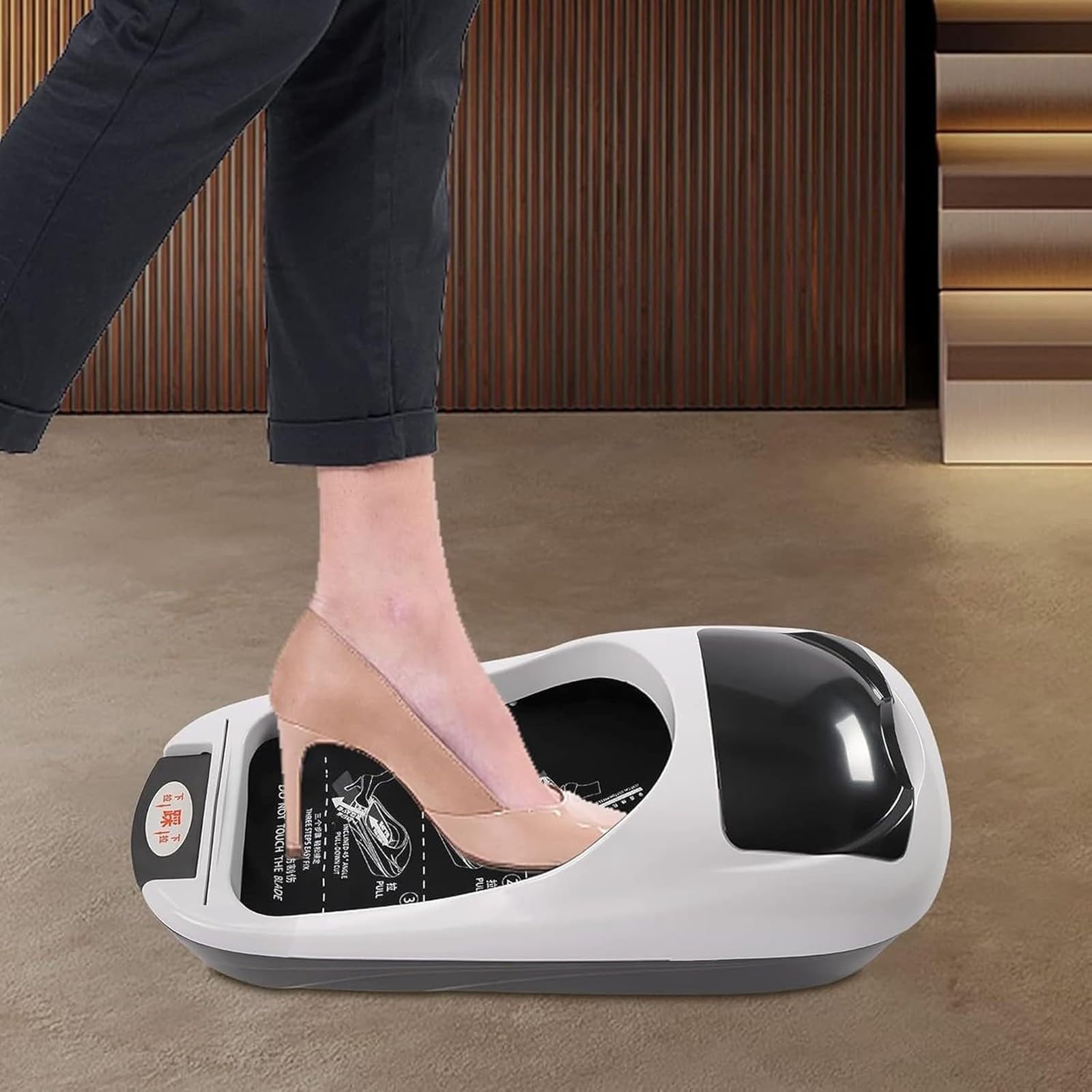 Dispensador PortáTil de Cubrezapatos Desechables con 3 Rollos de Recambio para Hogar, Oficina y Laboratorio