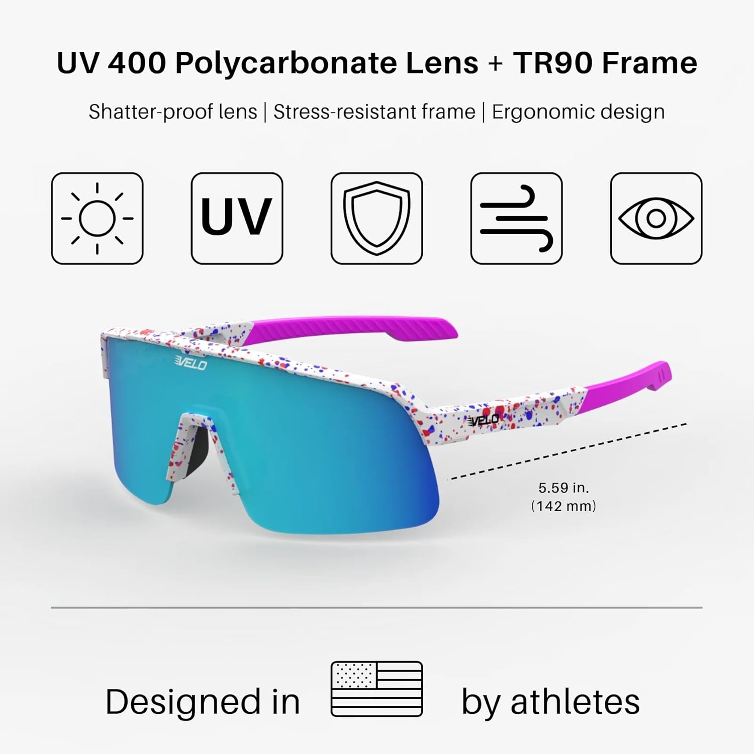 VELO Shades – Slider – Baseball/Softball Sunglasses – By Jax at The Bullpen Training
