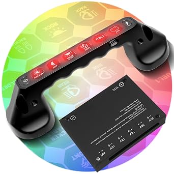 Car Grab Handle Switch Panel for Patrol Y62 2010-2023, No-Drill Plug & Play, Actual Maximum 100A, 6-Way Control, Aluminum, Waterproof, Compact Design for Truck, Boat, RV Use