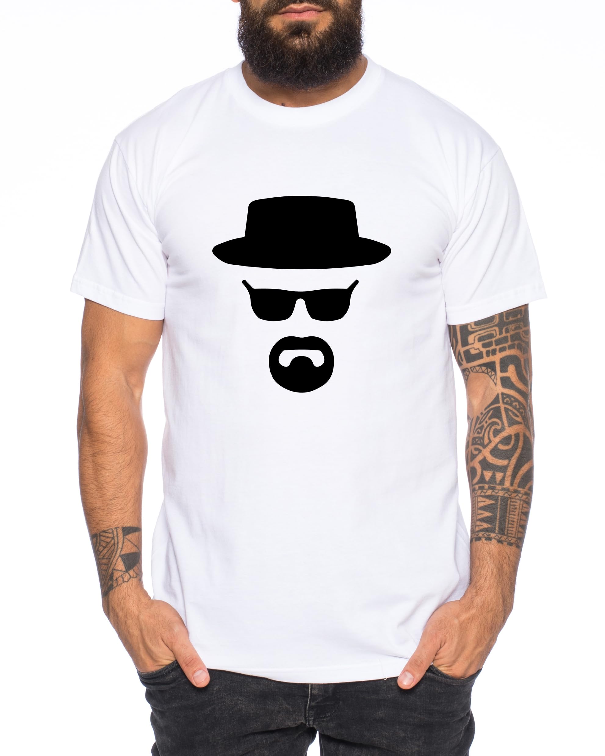 Tee Kiki Heisenberg Hermanos Bad Mr White Breaking - Maglietta da Uomo