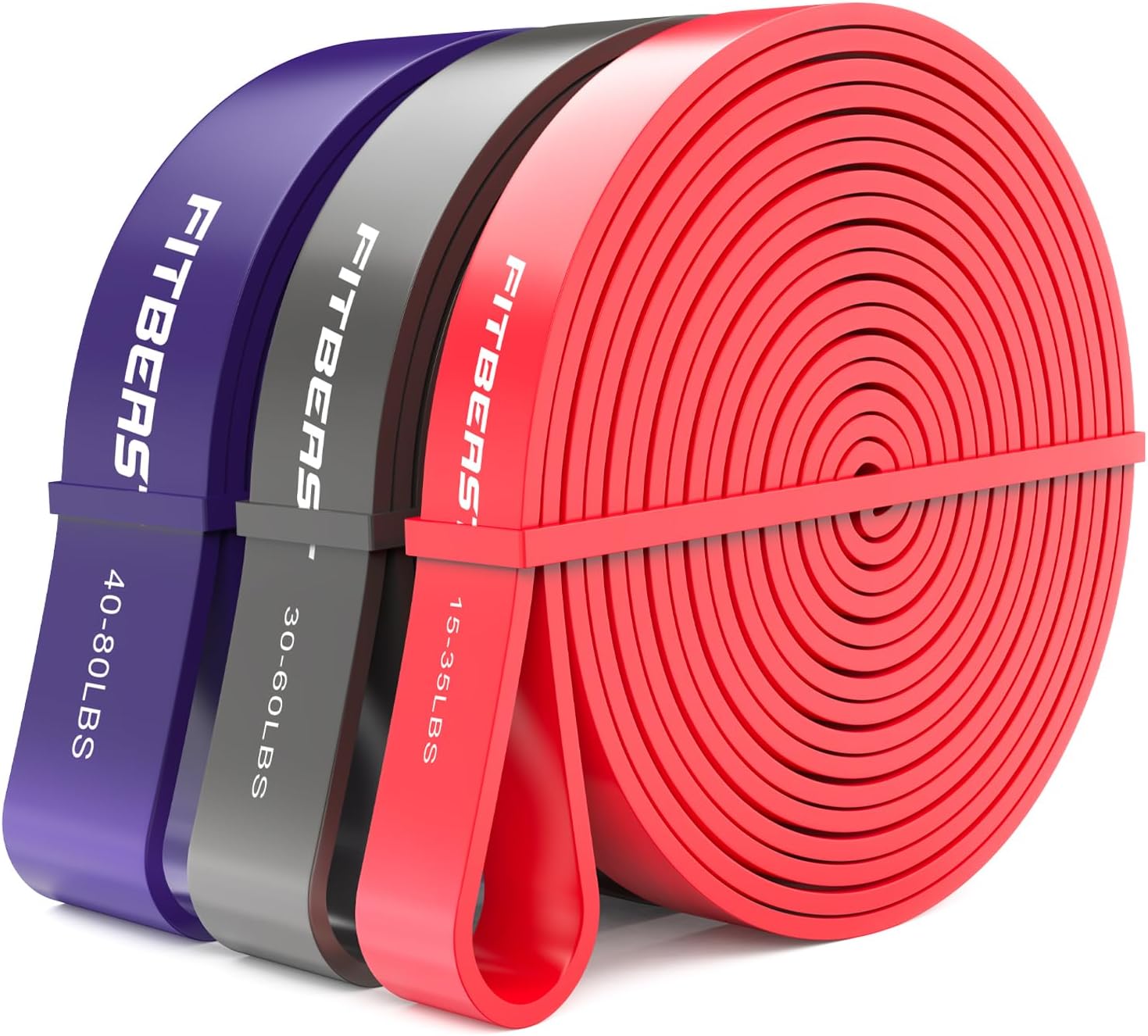Pull Up Bands Set, 5 Different Levels Resistance Band Pull Up for Calisthenics, Bodyweight Training, Muscle Toning, Yoga, Stretch Mobility, Pull Up Assistance Bands