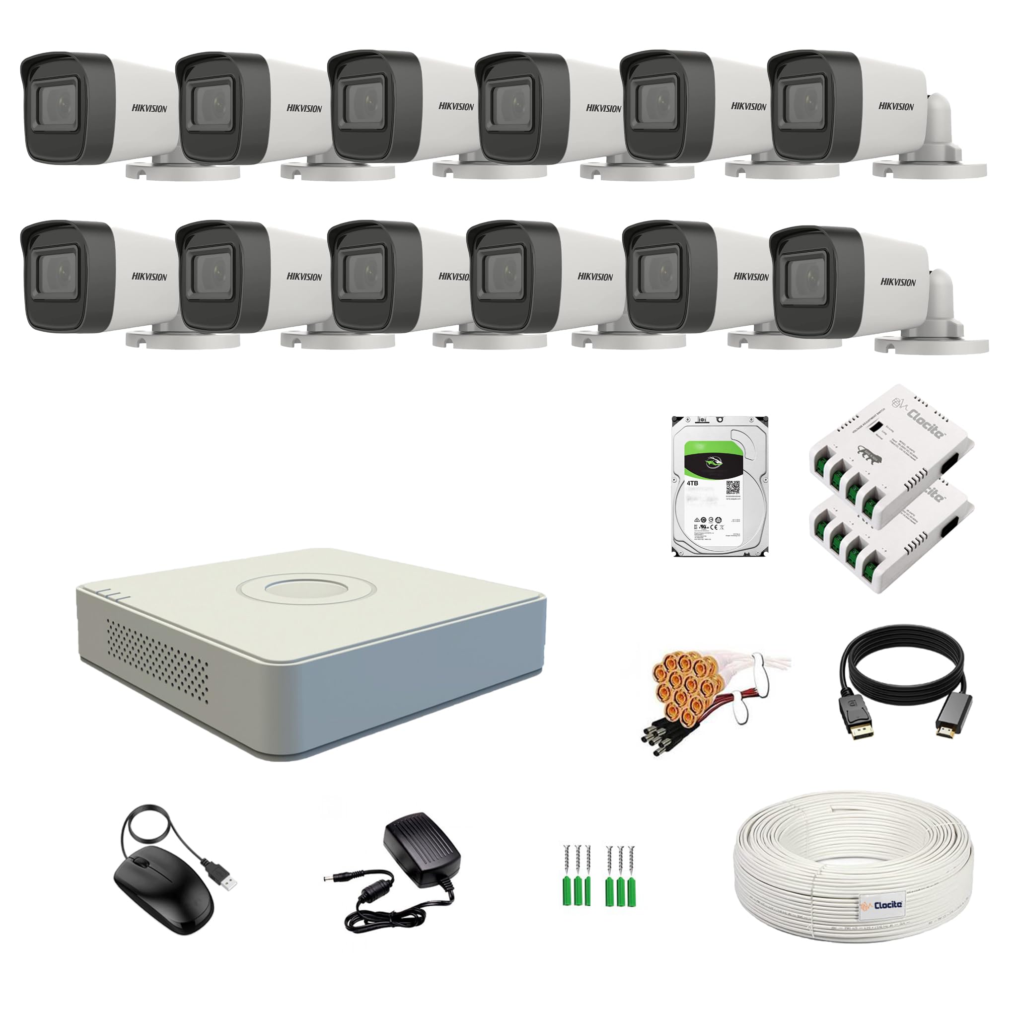 Hikvision 8 Channel DVR Kit - 5MP Cameras & 2TB HDD -15