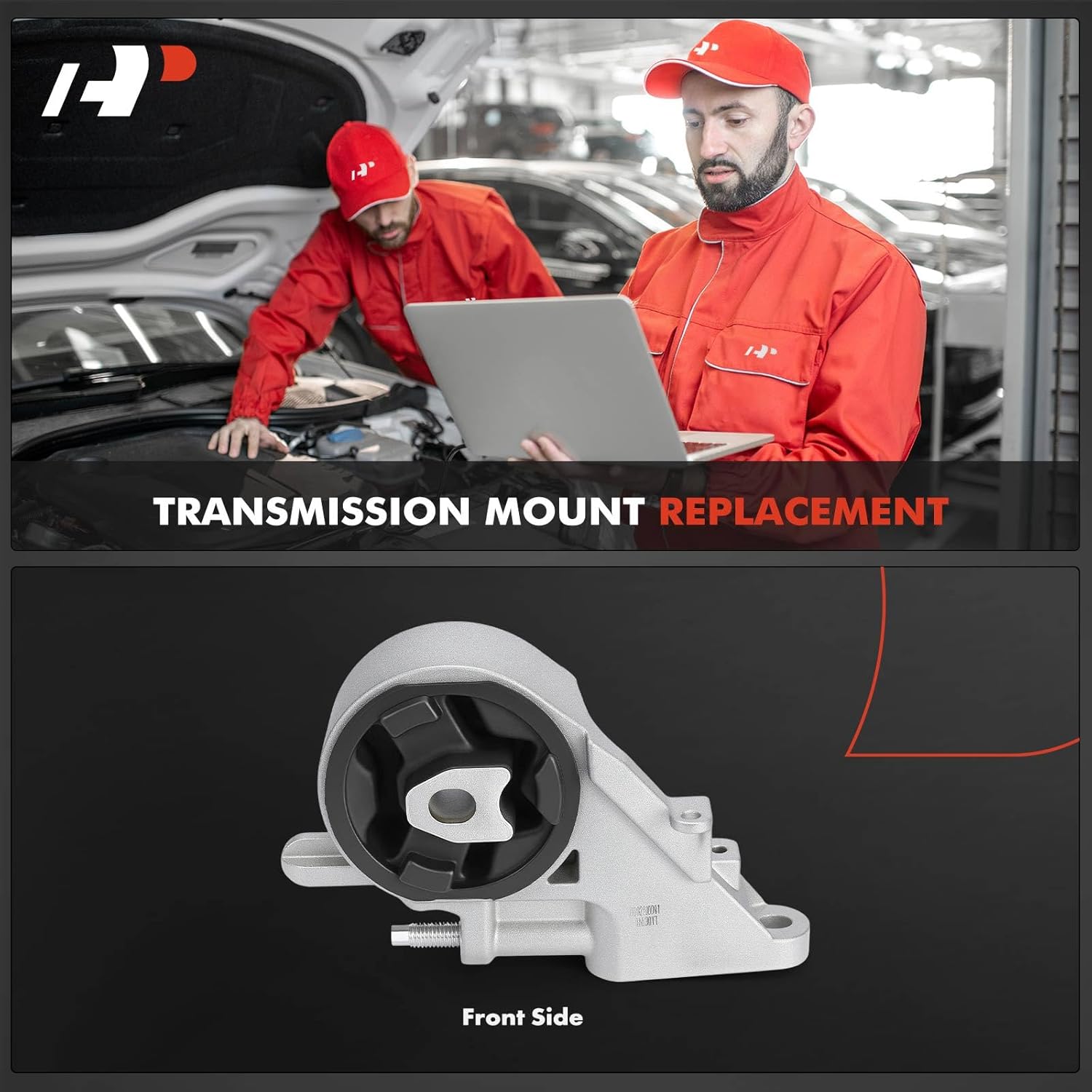 A-Premium Front Transmission Mount Compatible with Chevrolet Malibu 2008-2010 & Pontiac G6 2008-2010 & Saturn Aura 2009, Automatic Transmission