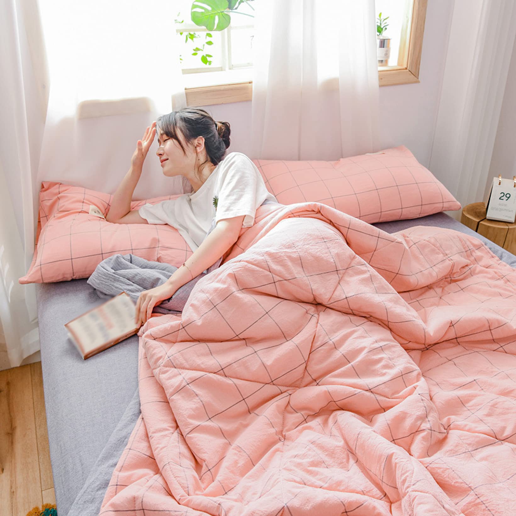 Amazon｜キルトケット 夏のキルト 夏掛け布団 シングル コットン 夏