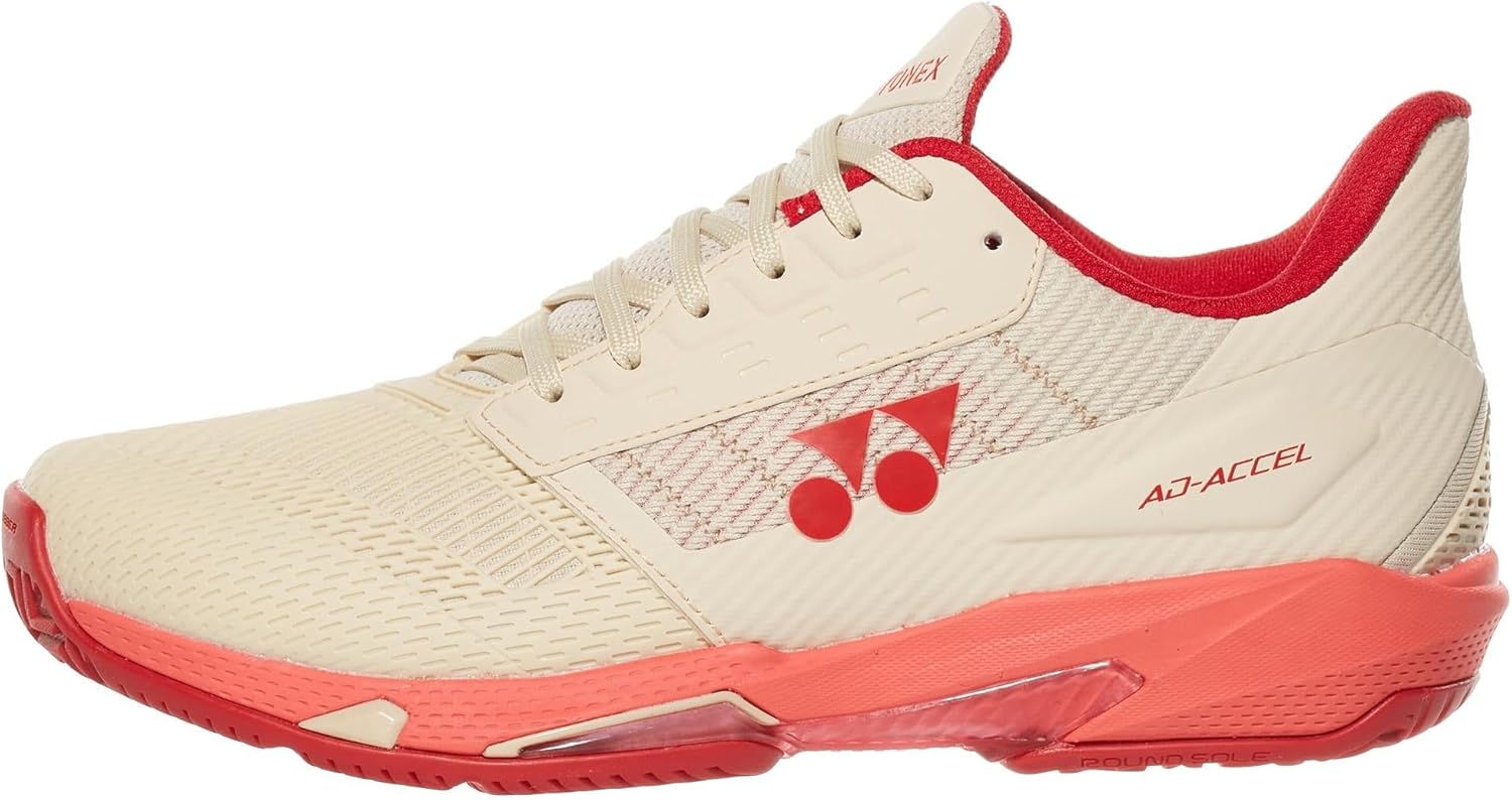 YONEX AD-Accel Women's Tennis Shoes - Beige/Pink - Size 9.5 - Image 2