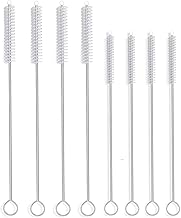 ALINK Extra Wide Drinking Straw Cleaning Brush Kit, Pack of 8, 4-pcs 9" x 12 mm Cleaner for Boba Smoothie Straws, 4-pcs 7.5" x 7 mm Cleaner for Stainless Steel Tumbler Straws