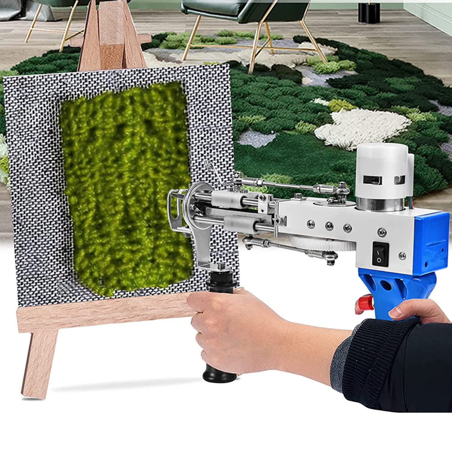 Pistolet de touffetage de tapis pour créer une décoration fait main