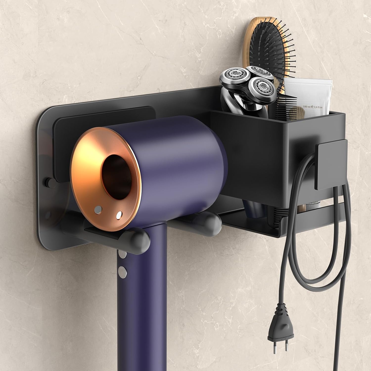 Aunulahca Blow Dryer Holder, Bathroom Hair Dryer Holder