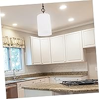 Vista 3 de Pantalla de cristal esmerilado Cilindro de luz colgante Cubierta de lámpara moderna