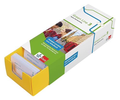 Klett Green Line 3 Baden-Württemberg Klasse 7 - Vokabel-Lernbox zum Schulbuch: Englisch passend zum Lehrwerk üben