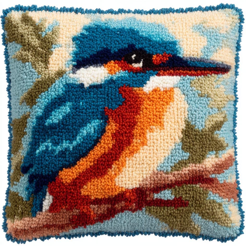 Henypt Latch Hook Cushion Kits Bird