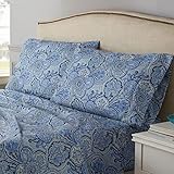 WAVERLY Paddock Shawl Cooling Design Bedding Sheets & Pillowcases 4 Piece Set, Porcelain, Full