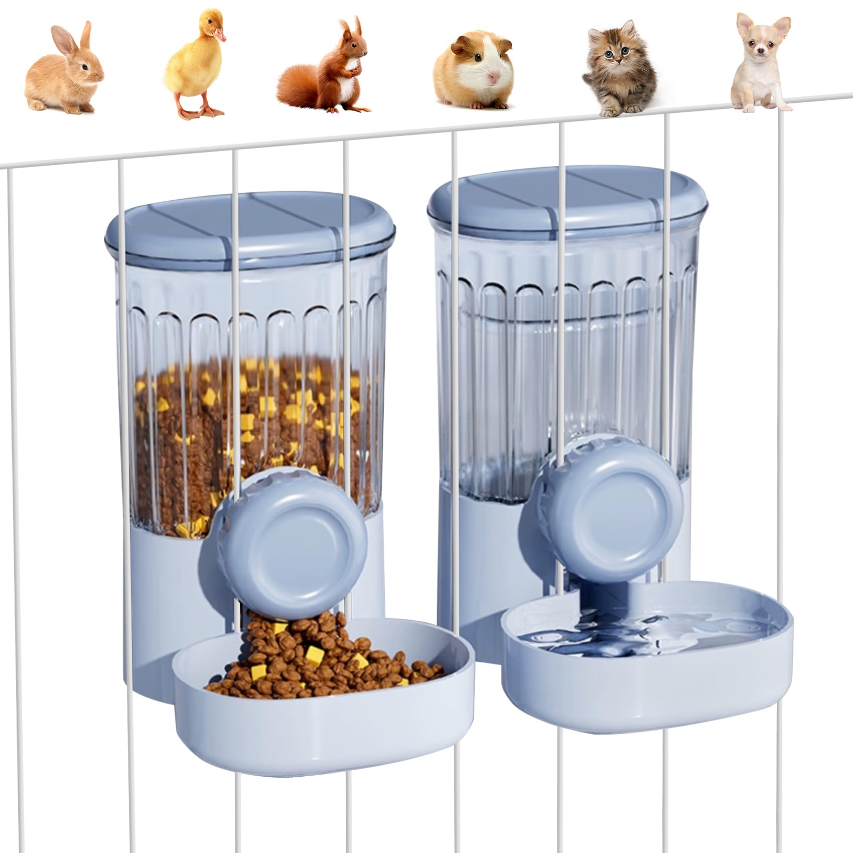 Gamelle automatique de nourriture 1L et bouteille d'eau gravitaire