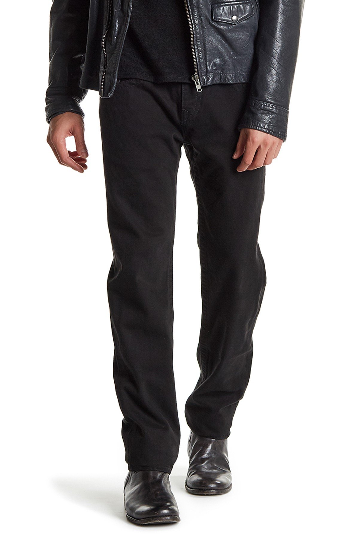 True Religion Men's Skinny Jeans, Black Wash