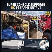Vista 5 de Retro Game Console Super Console Cubex3 Built-in 10K + Classic Games Retro Video Game Console, TV&Game System in 1, 8K TV AV Output Video Game