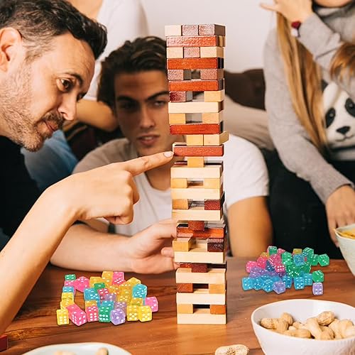 Miniatura 7 de Juego de 100 dados pequeños de 0.197 pulgadas con 1 bolsa de terciopelo, juego de dados de 6 caras, mini dados transparentes de colores, esquina