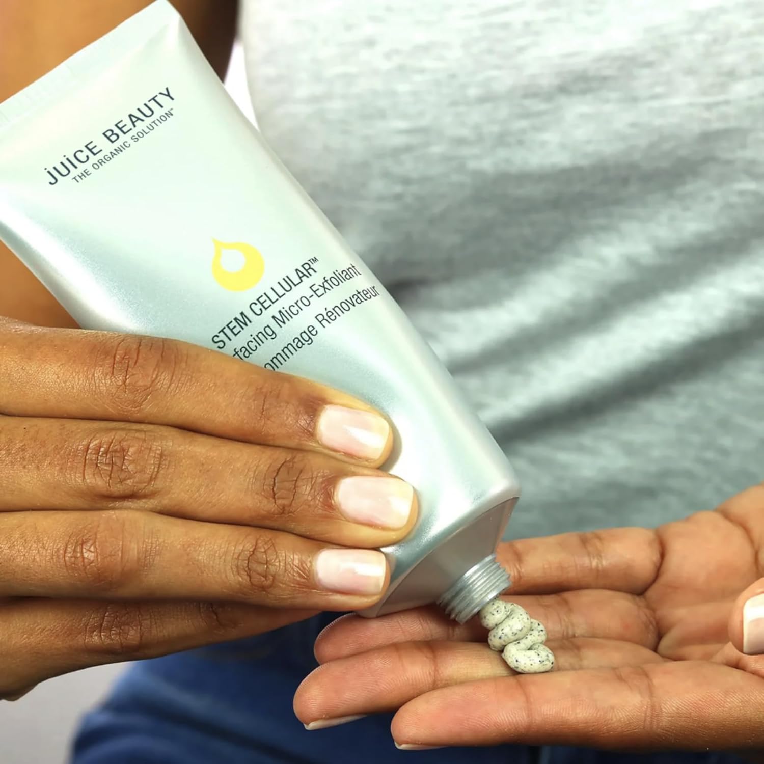 Juice Beauty Stem Cellular Resurfacing Grapeseed Micro-Exfoliant, Face + Body - 90 mL - Instantly Resurfaces, Refines + Softens Skin - Vegan, Cruelty Free - Image 3