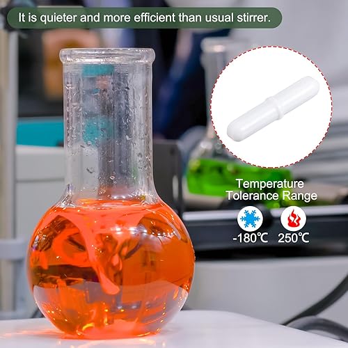 Vista 3 de YOKIVE 2 barras de agitación magnéticas, barra de laboratorio con forma de anillo resistente a la corrosión, líquido de agitación ideal